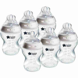 TOMMEE TIPPEE Closer to Nature babyflessen, speen die de moederborst imiteert met antikrampjesven...