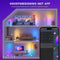 TULITE LED Vloerlamp RGB - App en afstandsbediening - Dimbaar - Wit