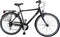 Lombardo Taranto 400 Herenfiets - Hybride Fiets - 28 Inch 58 cm - 7 Versnellingen - V-Brakes - Antraciet
