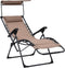 vidaXL - Terrasstoelen - 2 - st - inklapbaar - textileen - taupe
