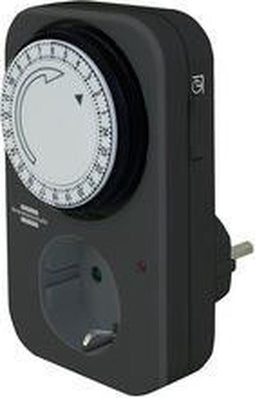 Brennenstuhl MZ 20 - Dag-tijdschakelklok - 96 in- en uitschakeltijden - zwart