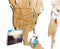MiMi Innovations® Luxe Houten Wereldkaart - Muurdecoratie - True Puzzel - 100x60 cm/39.4x23.6 inch - Bruin
