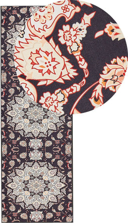 ARITAS - Loper tapijt - Zwart/Beige - 80 x 240 cm - Polyester