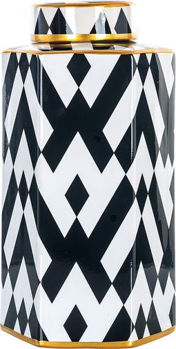 Richmond Pot Arto groot goud (Black/white)