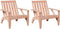 vidaXL - Tuinstoelen - Adirondack - 2 - st - 75x77x77 - cm - massief - douglashout