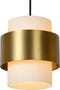 Lucide FIRMIN - Hanglamp - 3xE27 - Dimbaar - Mat Goud / Messing
