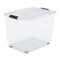 IRIS Topbox - Opbergbox 60L - Stapelbaar met wielen - Set van 2 (2 stuks)
