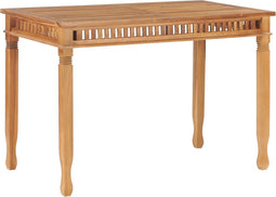 vidaXL - Tuintafel - 110x65x80 - cm - massief - teakhout