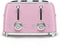 Smeg TSF03PKEU - Broodrooster - 4 brede sleuven 2000 W - Roze