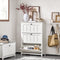 SoBuy FSR162-W - Schoenenkast - 3 Kleppen - Vintage Wit
