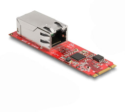 Delock Converter M.2 Key B+M - Netwerkadapter - 1x RJ45 2.5Gbps LAN poort horizontal