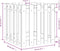 vidaXL - Plantenbak - met - hekontwerp - 50x50x50 - cm - massief - grenenhout - zwart