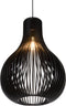 Atmooz - Hanglamp Zita L - zwart - Industrieel - Woonkamer / Slaapkamer / Eetkamer - Plafondlamp - Zwart hout - Hoogte 190cm - Hout