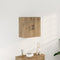 vidaXL - Wandkast - Artisan - Eiken - 60x31,5x60 - cm - Gelaagd - Hout