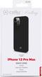 Celly iPhone 12 Pro Max - Siliconen hoes - Antikras binnenkant - Zwart