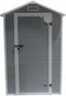 Kunststof tuinhuis - donkergrijs - UV-bestendig dak - ventilatierooster