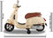 Jamara Elektrische Kinderscooter Vespa Gts 125 12v Beige