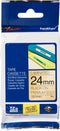 Brother TZe-PR851 Labeltape Tapekleur: Goud Tekstkleur: Zwart 24 mm 8 m