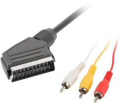 Lanberg CA-EURC-10CC-0018-BK - Euroconector Kabel - 1,8 m - Zwart