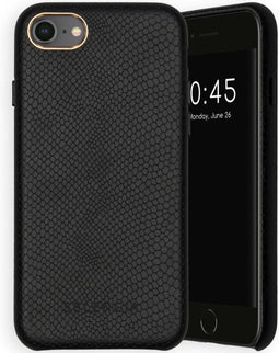 Selencia Hoesje Geschikt voor iPhone SE (2022) / SE (2020) / 8 / 7 / 6s / 6 Hoesje - Selencia Gaia Slang Backcover - Zwart