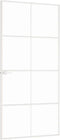 vidaXL - Binnendeur - 93x201,5 - cm - gehard - glas - en - aluminium - smal - wit