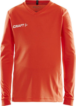Craft Squad Jersey Solid LS Jr 1906886 - Jersey met lange mouwen - Hoge elasticiteit en vochttransport - Cocktail