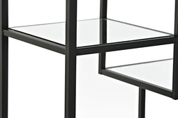 Planken DKD Home Decor Zwart Metaal Kristal 60 x 28 x 93 cm