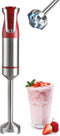 Royalty Line® ESTM800 Staafmixer - Krachtig Motor - 800W - RVS - Blender - Handmixer - Met 20 Snelheidsinstellingen en Turbo Functie - Rood