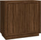 vidaXL - Dressoir - 80x34x75 - cm - bewerkt - hout - bruin - eikenkleur