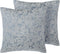 WISTERIA - Sierkussen set van 2 - Grijs - 45 x 45 cm - Polyester