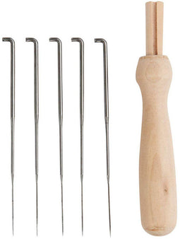 Viltnaald houder, l: 9 cm, 1set