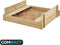 TP Toys Houten Zandbak - Met Deksel en Zitbankjes - FSC-gecertificeerd Hout - Kleur Naturel