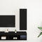 vidaXL - Wand-TV-meubel - Zwart - Eiken - 30,5x30x90 - cm - Geprocessed - Hout