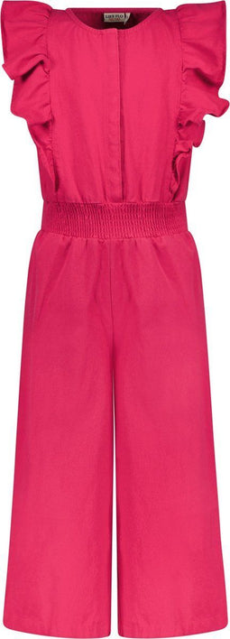 Like Flo F302-5000 - Meisjes Jumpsuit - Drukker sluiting - Fuchsia