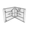 Inkazen Opvouwbare Klaptafel – 180,5 x 70 x 74 cm – Wit – Stalen Frame – Inklapbare Camping- en