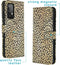 iMoshion Hoesje Geschikt voor Samsung Galaxy A72 Hoesje Met Pasjeshouder - iMoshion Design Softcase Bookcase - Goud / Zwart / Allover de luxe