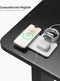 Favolt Site:3 - 3 in 1 Draadloze Oplader - MagSafe Compatibel Apple MFi Gecertificeerd - Silver