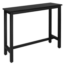 Woltu Bistro Bartafel met Metalen Frame Zwart 120 x 40 x 100 cm