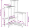 vidaXL - Plantenstandaard - 62,5x61,5x101,5 - cm - massief - vurenhout