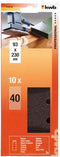 KWB 818204 - Schuurstrook 93 x 230 mm - Korrel 40 voor hout en metaal (10 stuks)