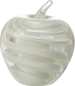 J-Line presse-papier Appel - glas - wit - small