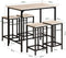 SoBuy OGT11-N Bartafel - Tuinset - max. 120 kg - Zwart / Bruin