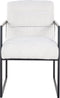 Richmond Stoel Lizzy White Bouclé / Black