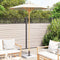 vidaXL - Crème - Witte - Tuinparasol - 180x230 - cm - Bamboe