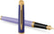 Waterman Hémisphère vulpen | metaal-paarse lak met verguld detail | vergulde medium penpunt | met Geschenkdoos