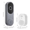 1080p draadloze videodeurbel met ringbel voor binnen, verbeterde beveiliging met AI-menselijke detectie, 2-weg audio, nachtzicht, AES-128 cloudopslag, realtime waarschuwingen, slimme