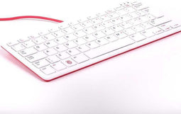 Raspberry Pi - Toetsenbord met 3-poorts USB-hub - Qwerty - Wit/Rood