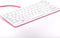 Raspberry Pi - Toetsenbord met 3-poorts USB-hub - Qwerty - Wit/Rood