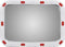 vidaXL - Verkeersspiegel - rechthoekig - met - reflectors - 40x60 - cm