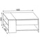 VCM Houten bijzettafel Salontafel Sofa-tafel Woonkamertafel Lade Tindus Houten bijzettafel Salontafel Sofa-tafel Woonkamertafel Lade Tindus